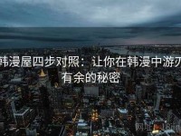 韩漫屋四步对照：让你在韩漫中游刃有余的秘密