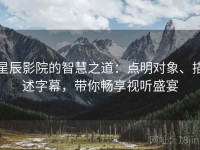 星辰影院的智慧之道：点明对象、描述字幕，带你畅享视听盛宴