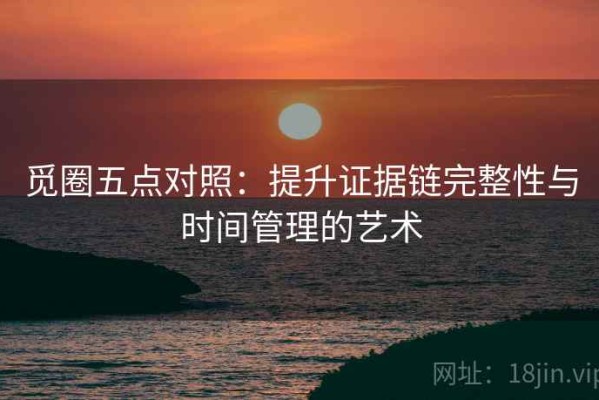 觅圈五点对照：提升证据链完整性与时间管理的艺术