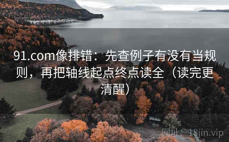 91.com像排错:先查例子有没有当规则,再把轴线起点终点读全(读完更清醒) 91.com像排错:先查例子有没有当规则,再把轴线起点终点读全(读完更清醒)