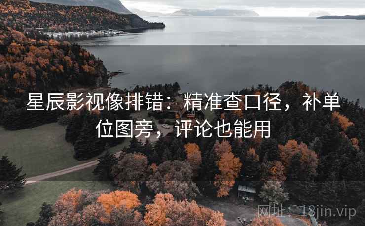 星辰影视像排错：精准查口径，补单位图旁，评论也能用