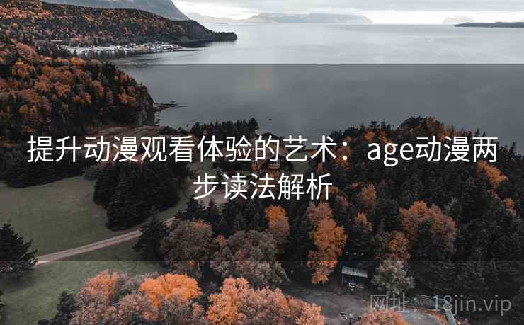 提升动漫观看体验的艺术：age动漫两步读法解析