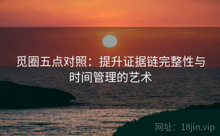 觅圈五点对照：提升证据链完整性与时间管理的艺术